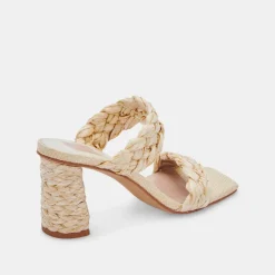 PAILY RAFFIA HEELS VANILLA RAFFIA^Dolce Vita Fashion