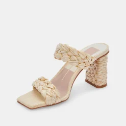 PAILY RAFFIA HEELS VANILLA RAFFIA^Dolce Vita Fashion