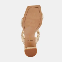 PAILY RAFFIA HEELS VANILLA RAFFIA^Dolce Vita Fashion