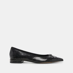 PALANI BALLET FLATS MIDNIGHT SNAKE EMBOSSED^Dolce Vita Discount