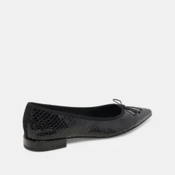 PALANI BALLET FLATS MIDNIGHT SNAKE EMBOSSED^Dolce Vita Discount
