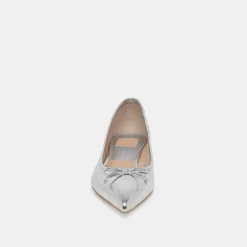 PALANI BALLET FLATS SILVER DISTRESSED LEATHER^Dolce Vita Online