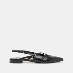 PAMLA FLATS BLACK CRINKLE PATENT^Dolce Vita Hot