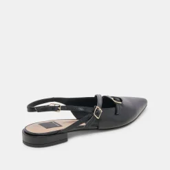 PAMLA FLATS BLACK CRINKLE PATENT^Dolce Vita Hot