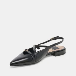 PAMLA FLATS BLACK CRINKLE PATENT^Dolce Vita Hot