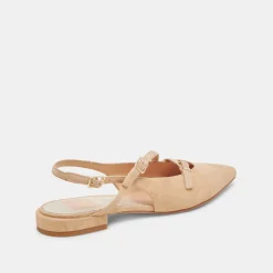 PAMLA FLATS TAN SUEDE^Dolce Vita Online