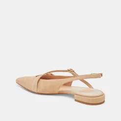 PAMLA FLATS TAN SUEDE^Dolce Vita Online