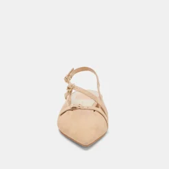 PAMLA FLATS TAN SUEDE^Dolce Vita Online