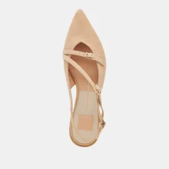 PAMLA FLATS TAN SUEDE^Dolce Vita Online