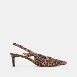 PAMLA MID HEELS LEOPARD SUEDE^Dolce Vita Fashion