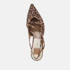 PAMLA MID HEELS LEOPARD SUEDE^Dolce Vita Fashion