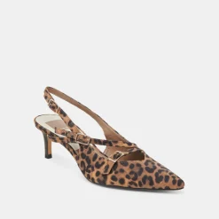 PAMLA MID HEELS LEOPARD SUEDE^Dolce Vita Fashion