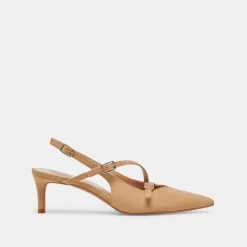 PAMLA MID HEELS TAN SUEDE^Dolce Vita Online