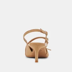 PAMLA MID HEELS TAN SUEDE^Dolce Vita Online