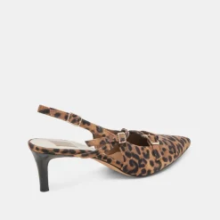 PAMLA MID WIDE HEELS LEOPARD SUEDE^Dolce Vita Outlet