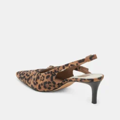 PAMLA MID WIDE HEELS LEOPARD SUEDE^Dolce Vita Outlet