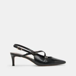 PAMLA MID WIDE HEELS MIDNIGHT CRINKLE PATENT^Dolce Vita Fashion