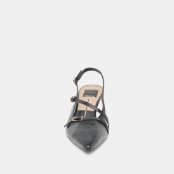PAMLA MID WIDE HEELS MIDNIGHT CRINKLE PATENT^Dolce Vita Fashion