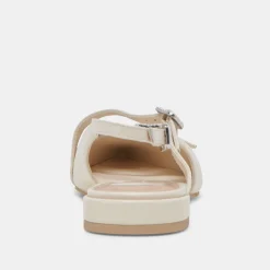 PAMLA PEARL FLATS IVORY CRINKLE PATENT^Dolce Vita Fashion