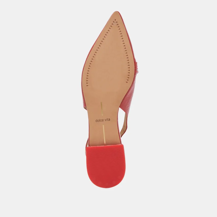 PAMLA WIDE FLATS RED CRINKLE PATENT^Dolce Vita Outlet