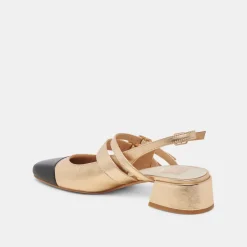 PATZY HEELS GOLD MULTI LEATHER^Dolce Vita Discount
