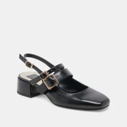 PATZY HEELS MIDNIGHT CRINKLE PATENT LEATHER^Dolce Vita Hot