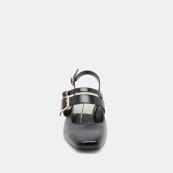 PATZY HEELS MIDNIGHT CRINKLE PATENT LEATHER^Dolce Vita Hot