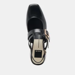 PATZY HEELS MIDNIGHT CRINKLE PATENT LEATHER^Dolce Vita Hot