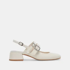 PATZY HEELS WHITE STELLA^Dolce Vita Best