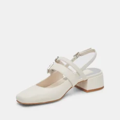 PATZY HEELS WHITE STELLA^Dolce Vita Best