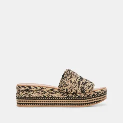 PAZLI SANDALS BLACK MULTI WOVEN^Dolce Vita Outlet