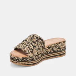 PAZLI SANDALS BLACK MULTI WOVEN^Dolce Vita Outlet