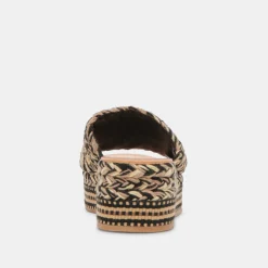 PAZLI SANDALS BLACK MULTI WOVEN^Dolce Vita Outlet