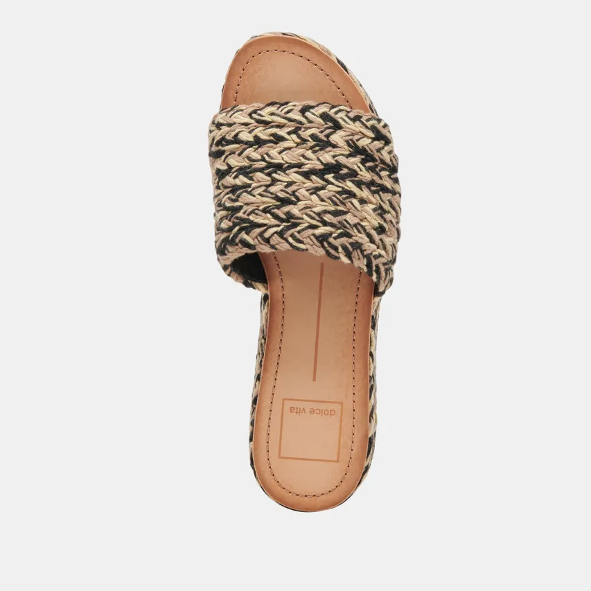 PAZLI SANDALS BLACK MULTI WOVEN^Dolce Vita Outlet