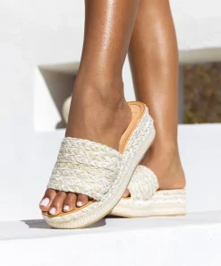 PAZLI SANDALS IVORY MULTI WOVEN^Dolce Vita Clearance