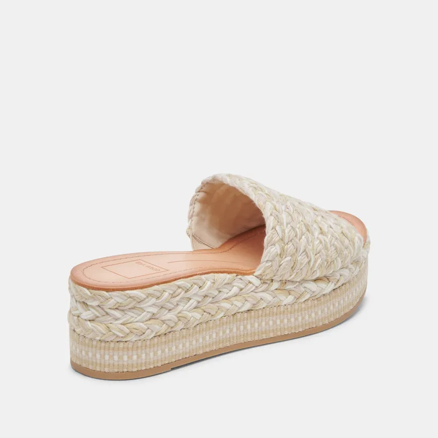 PAZLI SANDALS IVORY MULTI WOVEN^Dolce Vita Clearance