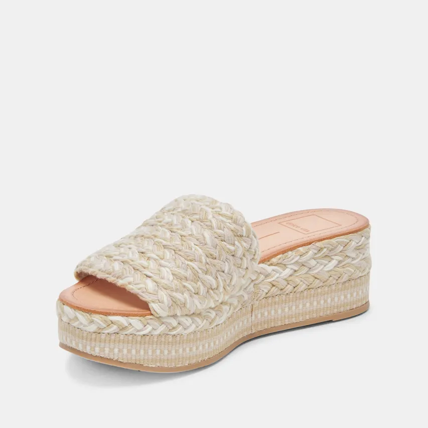 PAZLI SANDALS IVORY MULTI WOVEN^Dolce Vita Clearance