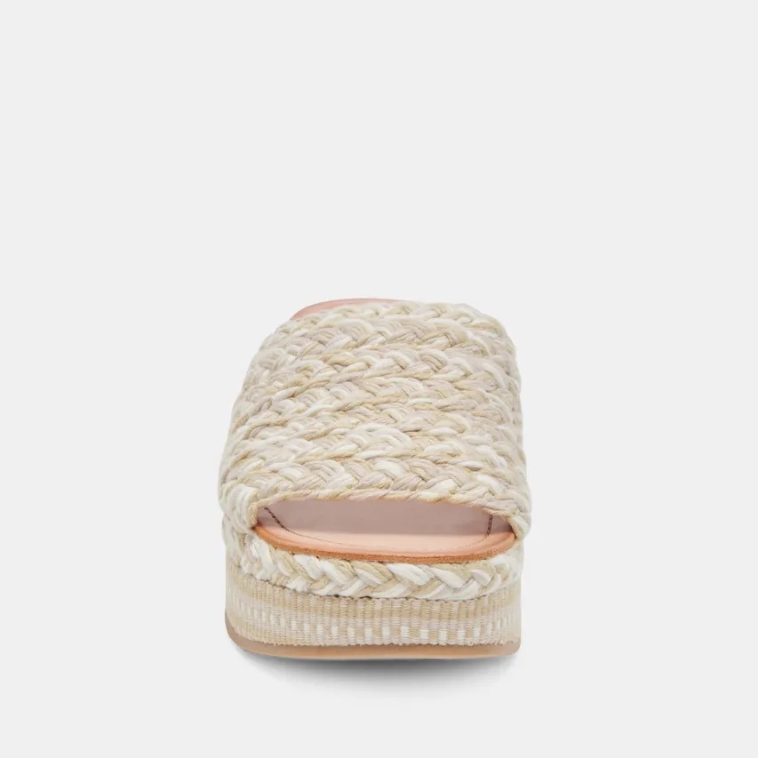 PAZLI SANDALS IVORY MULTI WOVEN^Dolce Vita Clearance