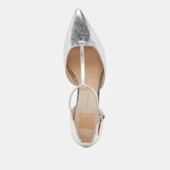 PEATY FLATS SILVER DISTRESSED LEATHER^Dolce Vita Outlet