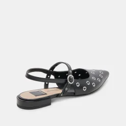 PENNEY STUD FLATS MIDNIGHT CRINKLE PATENT^Dolce Vita Hot
