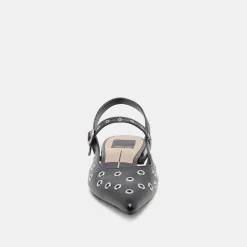 PENNEY STUD FLATS MIDNIGHT CRINKLE PATENT^Dolce Vita Hot