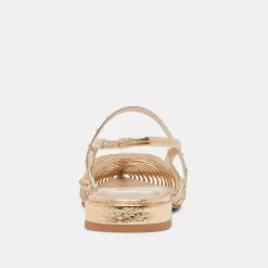 PHINLY FLATS GOLD DISTRESSED LEATHER^Dolce Vita Discount