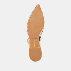 PHINLY FLATS GOLD DISTRESSED LEATHER^Dolce Vita Discount