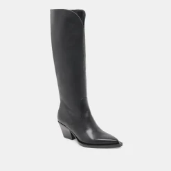 RAJ BOOTS BLACK LEATHER^Dolce Vita Discount