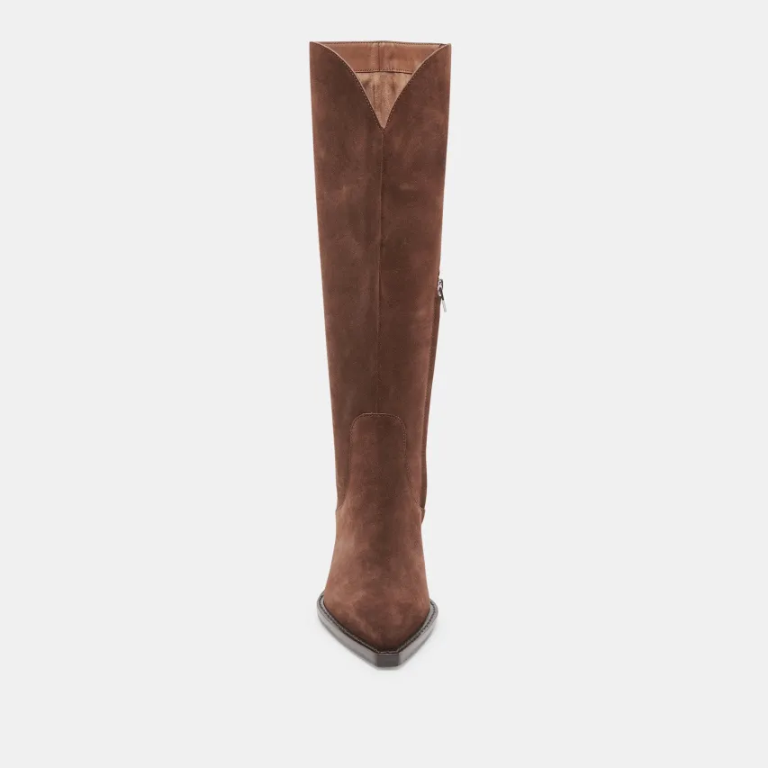 RAJ BOOTS DK BROWN SUEDE^Dolce Vita Fashion