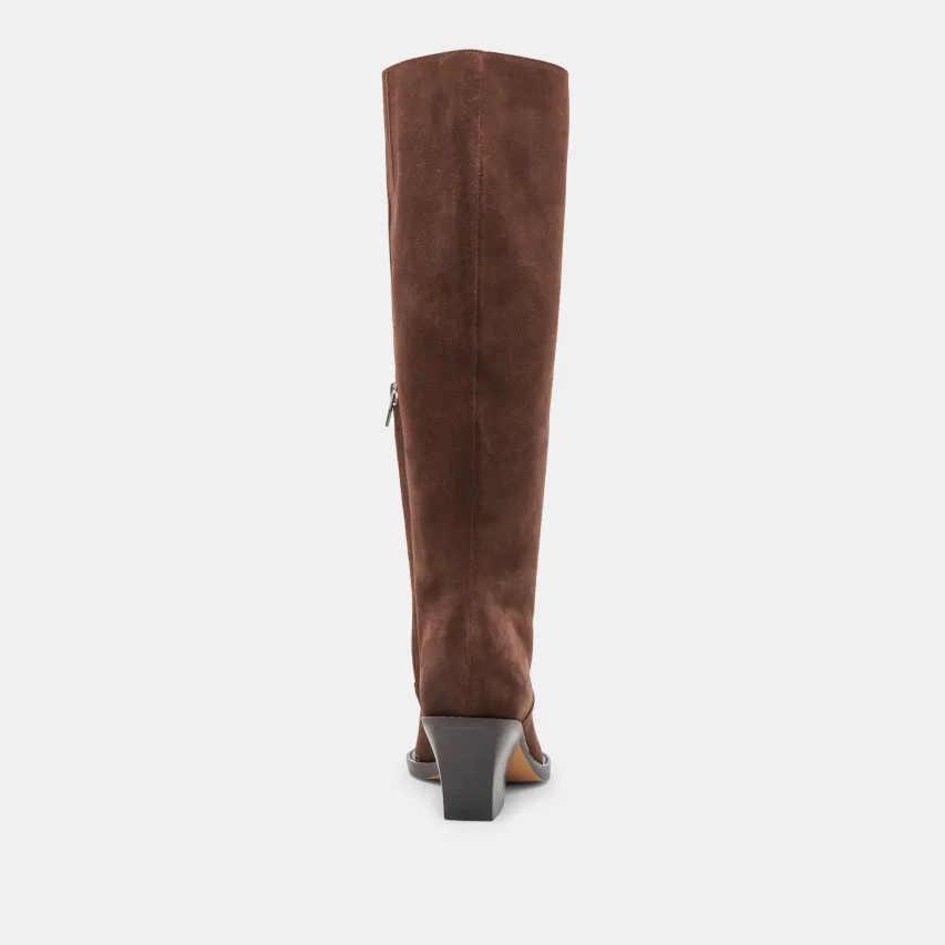 RAJ BOOTS DK BROWN SUEDE^Dolce Vita Fashion