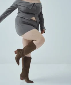 RAJ EXTRA WIDE CALF BOOTS BROWN SUEDE^Dolce Vita Sale