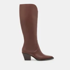 RAJ EXTRA WIDE CALF BOOTS CHOCOLATE LEATHER^Dolce Vita Best