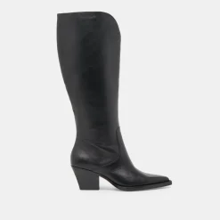 RAJ WIDE CALF BOOTS BLACK LEATHER^Dolce Vita Sale