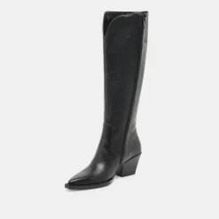 RAJ WIDE CALF BOOTS BLACK LEATHER^Dolce Vita Sale